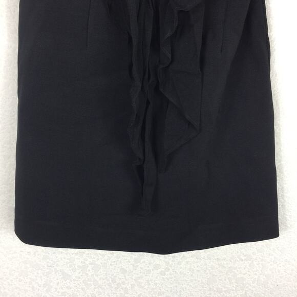 Diane Von Furstenberg Black Convertible Mini Dress Small Sash Wrap Cocktail Chic - Picture 9 of 12